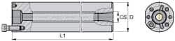 Boring Head Straight Shank: Threaded Mount MPN:1080487