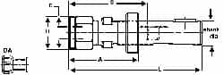 Collet Chuck: Double Angle Collet, Threaded Shank MPN:1015602