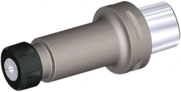 Collet Chuck: 2 to 20 mm Capacity, ER Collet, 63 mm Shank Dia, Taper Shank MPN:4098569