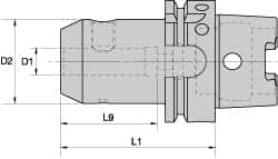 End Mill Holder: HSK63A Taper Shank MPN:1125951