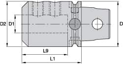 End Mill Holder: Modular Connection Shank MPN:2253910