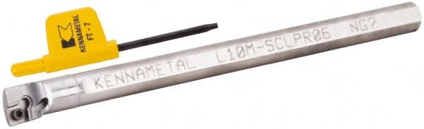 Indexable Boring Bar: L10MSCLPR06, 13 mm Min Bore Dia, Right Hand Cut, 10 mm Shank Dia, -5 ° MPN:3331107