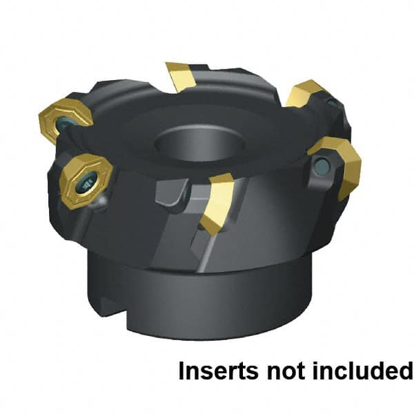 63mm Cut Diam, 22mm Arbor Hole Diam, Indexable Square-Shoulder Face Mill MPN:2252910