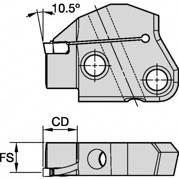 Right Hand Indexable Grooving Cartridge MPN:6079481