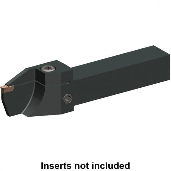 Indexable Grooving-Cutoff Toolholder: EVSCTR100216, 2 to 2 mm Groove Width, 16 mm Max Depth of Cut, Right Hand MPN:5980815