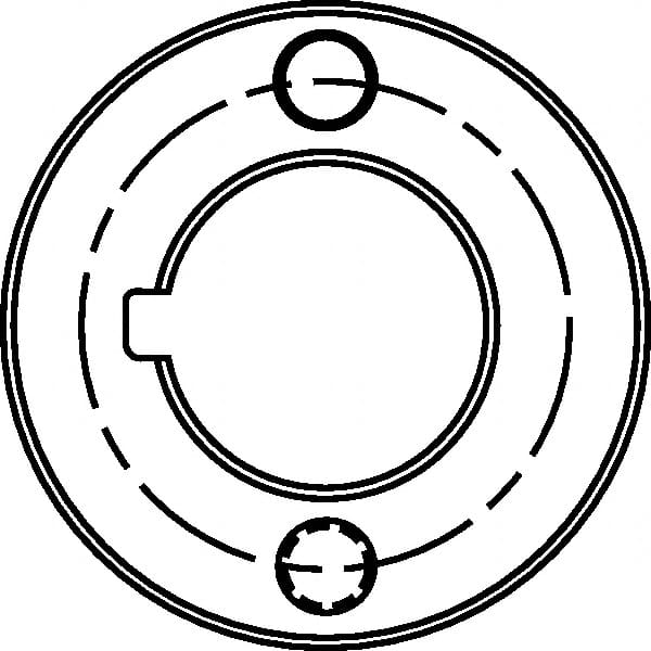 5/8 Inch Hole Diameter, For 2.5 Inch Outside Diameter, Compatible Toolholder Style KVNS A2, Slotting Cutter Drive Ring MPN:1247650