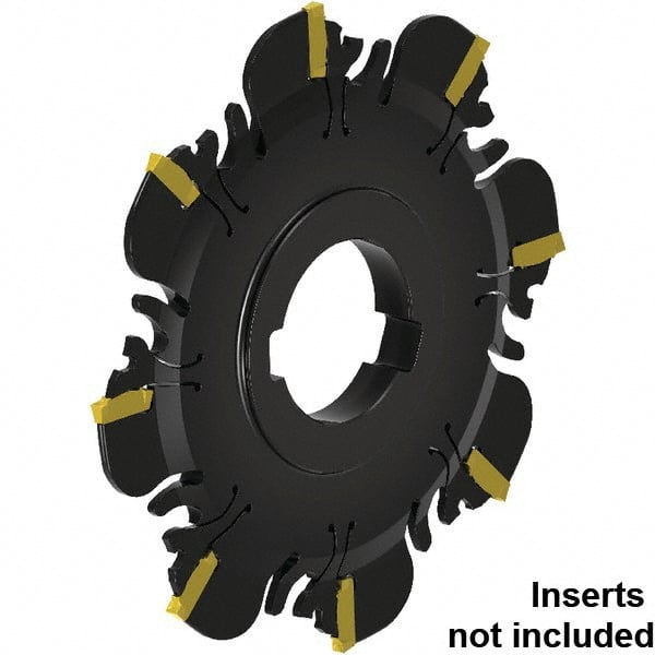 Indexable Slotting Cutter: 1.2 mm Cutting Width, 63 mm Cutter Dia, Arbor Hole Connection, 3/8