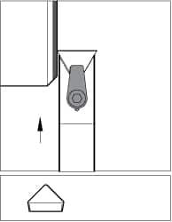 Indexable Turning Toolholder: CTCPN644, Clamp MPN:1096973