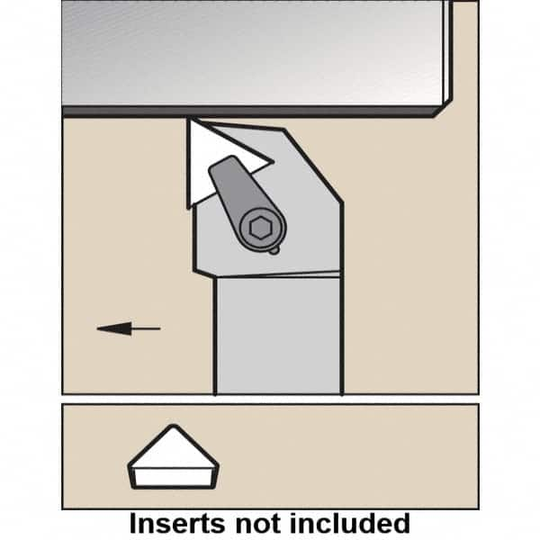 Indexable Turning Toolholder: CTGPR2020K16, Clamp MPN:1097764