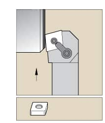 Indexable Turning Toolholder: MCKNL3225P16, Clamp & Screw MPN:1099253