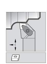 Indexable Turning Toolholder: DCLNR123BKC3, Clamp MPN:2417292