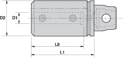 Boring Bar Modular Adapter: 0.375