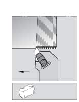 Indexable Threading Toolholder: Internal & External, Left Hand, 1.25 x 1.25