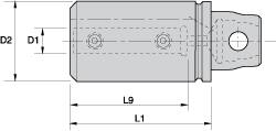 Boring Bar Modular Adapter: 0.394