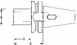 3MT Inside Taper, BT40 Outside Taper, BT to Morse Taper Adapter MPN:1191736