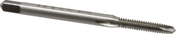 Spiral Point Tap: #4-40, UNC, 2 Flutes, Plug, 2B/3B, High Speed Steel, Bright Finish MPN:1540442