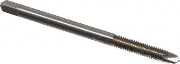 Spiral Point Tap: #6-40, UNF, 2 Flutes, Plug, 2B/3B, High Speed Steel, Bright Finish MPN:1541576