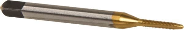 #0-80 Plug RH 2B H2 TiN High Speed Steel 2-Flute Straight Flute Hand Tap MPN:1544236
