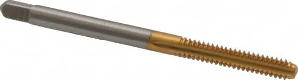 #6-32 Bottoming RH 3B H2 TiN High Speed Steel 3-Flute Straight Flute Hand Tap MPN:1544266