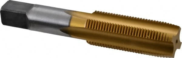 7/8-14 Plug RH 3B H4 TiN High Speed Steel 4-Flute Straight Flute Hand Tap MPN:1544771
