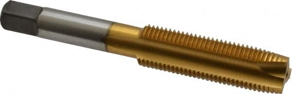 Spiral Point Tap: 1/2-20, UNF, 3 Flutes, Plug, 3B, High Speed Steel, TiN Finish MPN:1545203