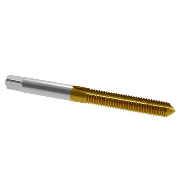 Spiral Point Tap: M6 x 1, Metric Coarse, 2 Flutes, Plug, 6H, High Speed Steel, TiN Finish MPN:1545216