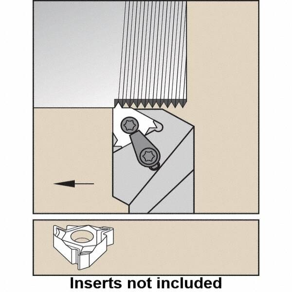 Indexable Threading Toolholder: External, Left Hand, 0.9843 x 0.9843