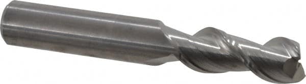 Square End Mill: 3/8'' Dia, 7/8'' LOC, 3/8'' Shank Dia, 2-1/2'' OAL, 2 Flutes, Solid Carbide MPN:2403013