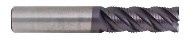 Corner Radius End Mill: 1/4