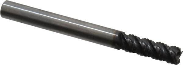 Corner Radius End Mill: 1/4