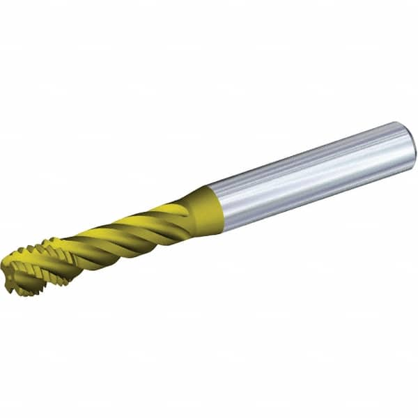 Spiral Flute Tap: M8x1.25 Metric, 3 Flutes, Modified Bottoming, 6HX Class of Fit, Solid Carbide, TiAlN Coated MPN:3483058