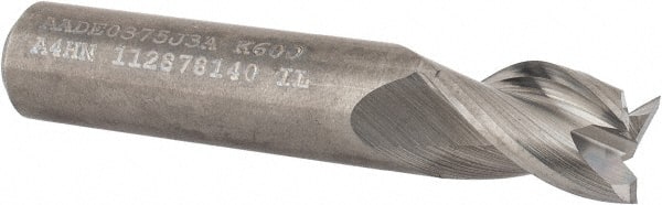 Square End Mill: 3/8'' Dia, 1/2'' LOC, 3/8'' Shank Dia, 2'' OAL, 3 Flutes, Solid Carbide MPN:3658824