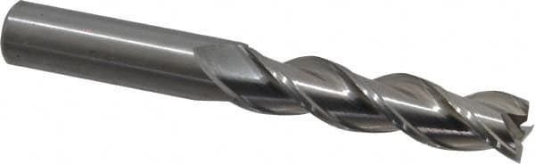 Square End Mill: 1/2'' Dia, 2'' LOC, 1/2'' Shank Dia, 4'' OAL, 3 Flutes, Solid Carbide MPN:3658836