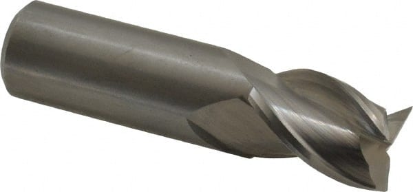 Square End Mill: 3/4'' Dia, 7/8'' LOC, 3/4'' Shank Dia, 3'' OAL, 3 Flutes, Solid Carbide MPN:3658845