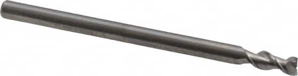 Square End Mill: 1/8'' Dia, 1/4'' LOC, 1/8'' Shank Dia, 2'' OAL, 2 Flutes, Solid Carbide MPN:3658875