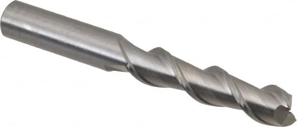 Square End Mill: 1/2'' Dia, 2'' LOC, 1/2'' Shank Dia, 4'' OAL, 2 Flutes, Solid Carbide MPN:3658910