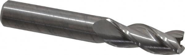 Square End Mill: 3/8'' Dia, 7/8'' LOC, 3/8'' Shank Dia, 2-1/2'' OAL, 3 Flutes, Solid Carbide MPN:3854756