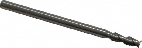 Square End Mill: 3/16'' Dia, 9/16'' LOC, 3/16'' Shank Dia, 2'' OAL, 2 Flutes, Solid Carbide MPN:3876352