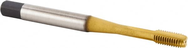 M6x1.00 Modified Bottoming RH 6HX TiN Powdered Metal 4-Flute Straight Flute Machine Tap MPN:4035526