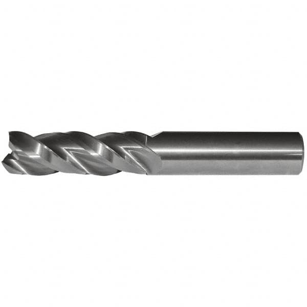 Square End Mill: 3/4'' Dia, 1-5/8'' LOC, 3/4'' Shank Dia, 4'' OAL, 3 Flutes, Solid Carbide MPN:4041094