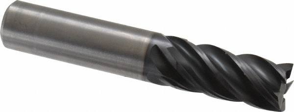 Square End Mill: 0.6299'' Dia, 1.2598'' LOC, 5 Flutes, Solid Carbide MPN:4046393