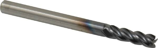 Square End Mill: 3/16'' Dia, 5/8'' LOC, 3/16'' Shank Dia, 2-1/4'' OAL, 4 Flutes, Solid Carbide MPN:4047706