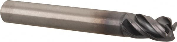 Corner Radius End Mill: 1/4