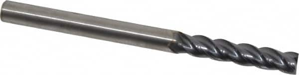 Square End Mill: 1/4'' Dia, 1-1/4'' LOC, 1/4'' Shank Dia, 3-1/4'' OAL, 4 Flutes, Solid Carbide MPN:4047731