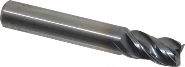 Square End Mill: 5/16'' Dia, 1/2'' LOC, 5/16'' Shank Dia, 2'' OAL, 4 Flutes, Solid Carbide MPN:4047737