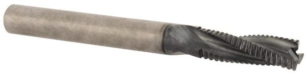 Square End Mill: 1/4'' Dia, 3/4'' LOC, 1/4'' Shank Dia, 2-1/2'' OAL, 3 Flutes, Solid Carbide MPN:4048690