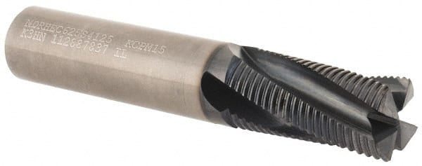 Square End Mill: 5/8'' Dia, 1-1/4'' LOC, 5/8'' Shank Dia, 3-1/2'' OAL, 4 Flutes, Solid Carbide MPN:4048697