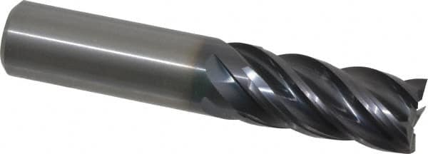 Square End Mill: 3/4'' Dia, 1-1/2'' LOC, 3/4'' Shank Dia, 4'' OAL, 5 Flutes, Solid Carbide MPN:4048737