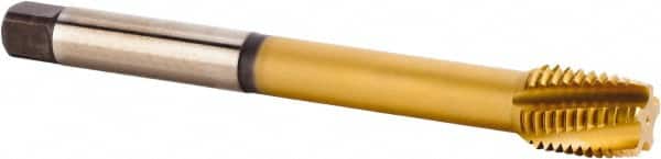 Spiral Flute Tap: M36x4.00 Metric, 6 Flutes, Plug, 6HX Class of Fit, Powdered Metal, TiCN/TiN Coated MPN:4059045
