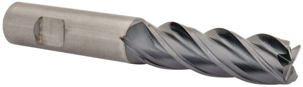 Square End Mill: 3/4'' Dia, 2-1/4'' LOC, 3/4'' Shank Dia, 5'' OAL, 4 Flutes, Solid Carbide MPN:4067219